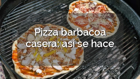 Pizza barbacoa casera: así se hace