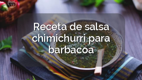 Receta de salsa chimichurri para barbacoa